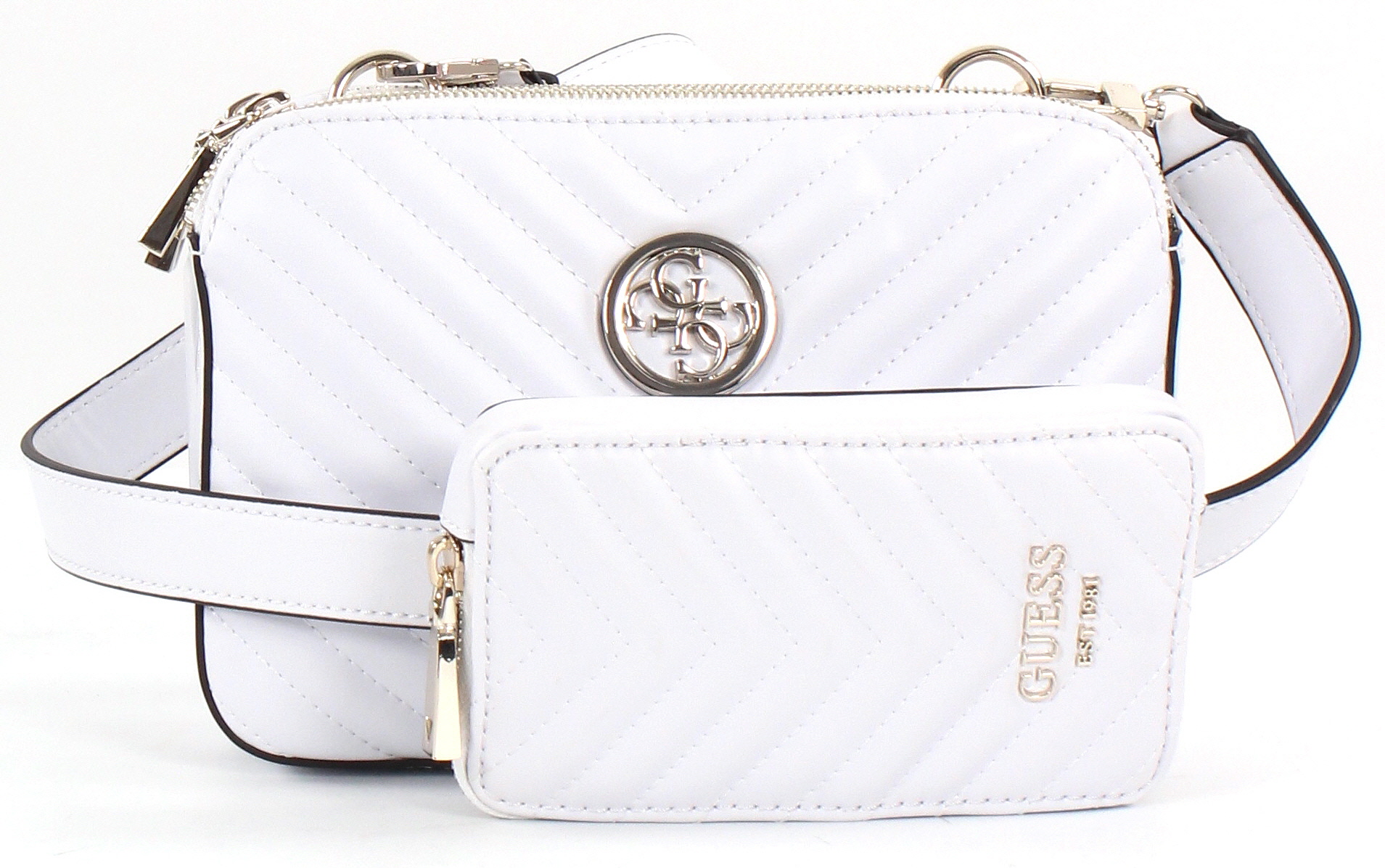 white guess bag