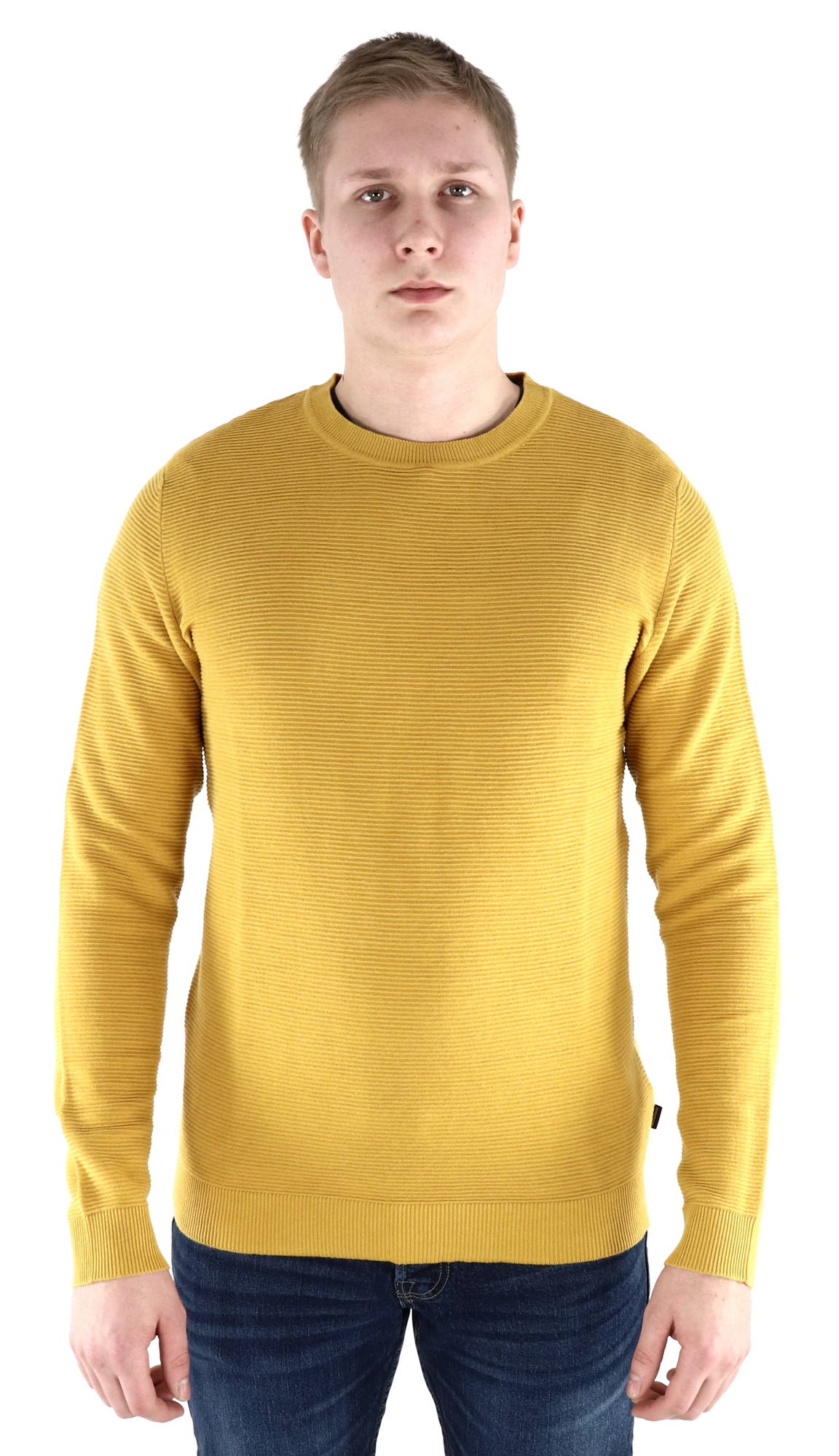 mens yellow knit sweater