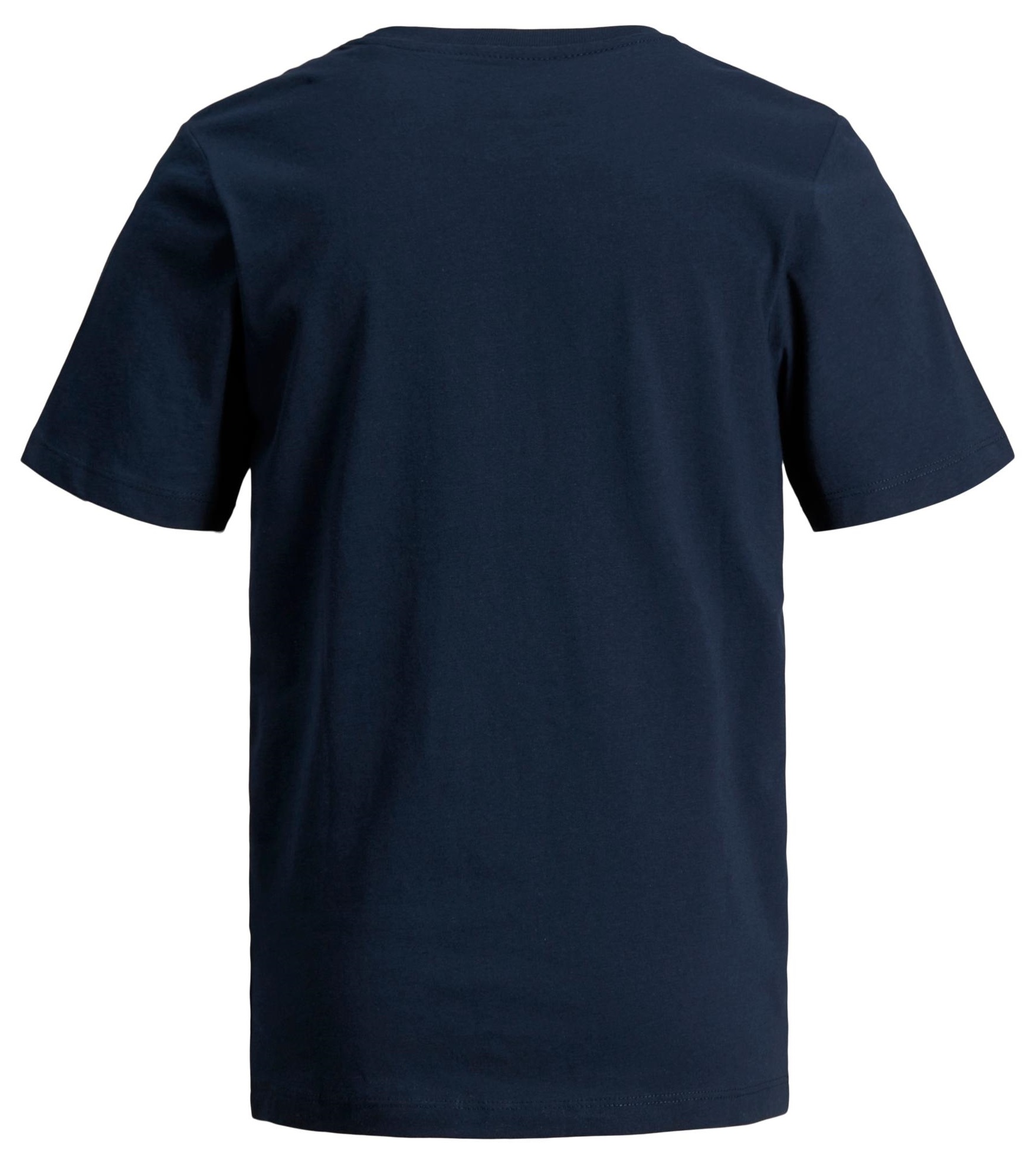 Corp big logo t-shirt in cotton navy blue Jack & Jones