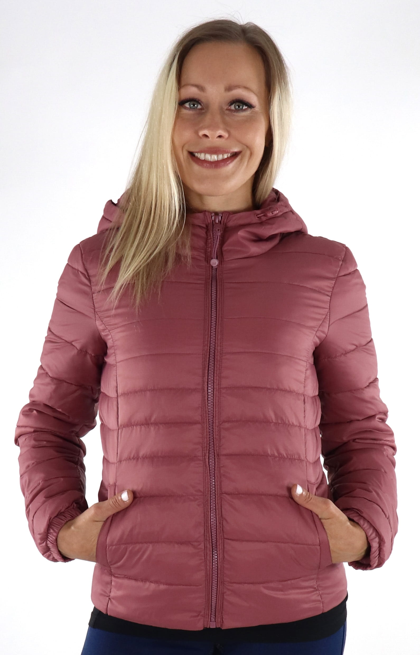 Only women s Lightweight Quilted Jacket Tahoe rose brown Stilettoshop.eu webstore