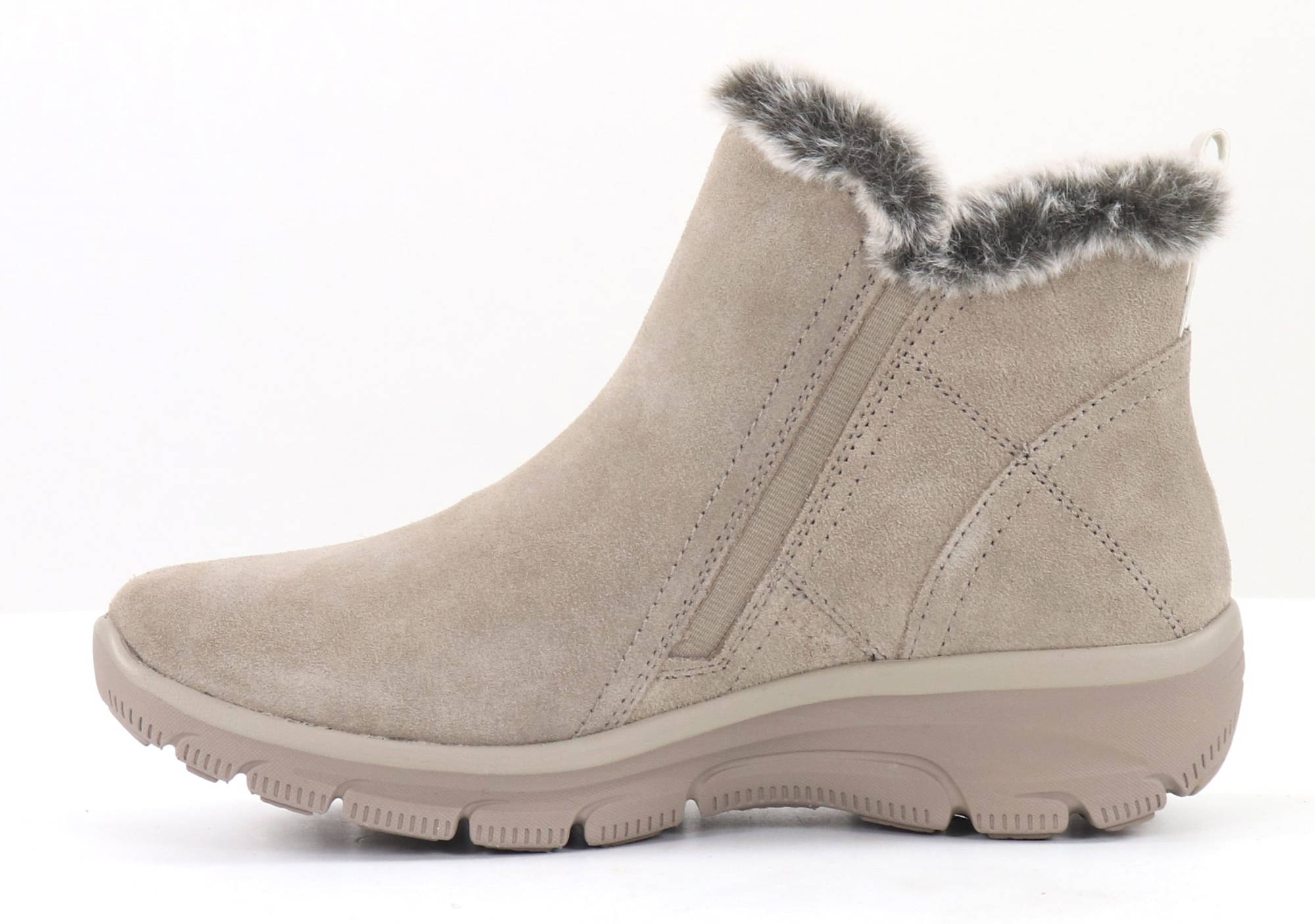 Skechers suede clearance zip ankle boot