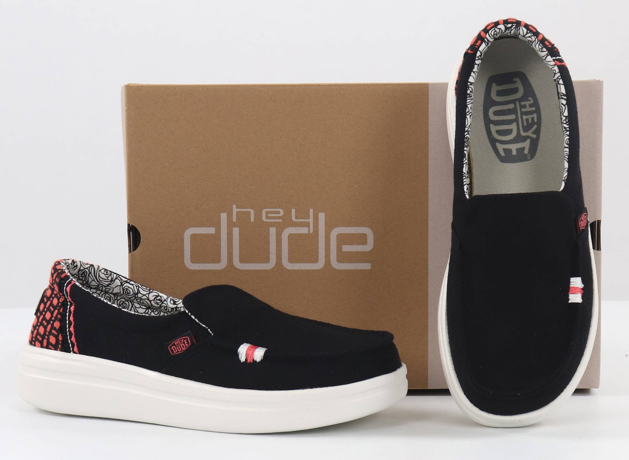 HEYDUDE Shoes 40126-0DH Misty Rise Black Palm -  webstore