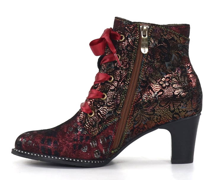 Laura Vita Ankle Boots Elcodieo 01A wine - Stilettoshop.eu webstore