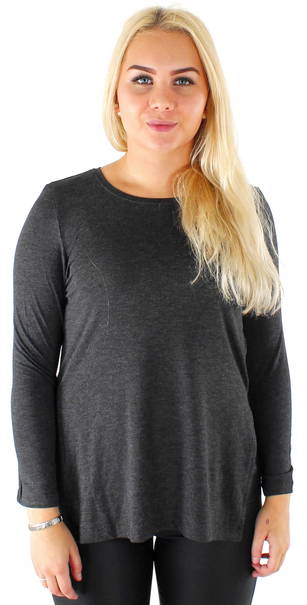 long sleeve shirt with slits on both sides