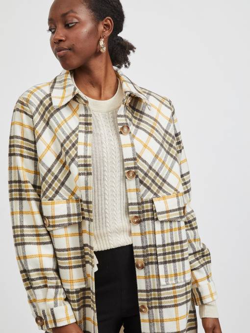 Monki plaid shop utility jacket