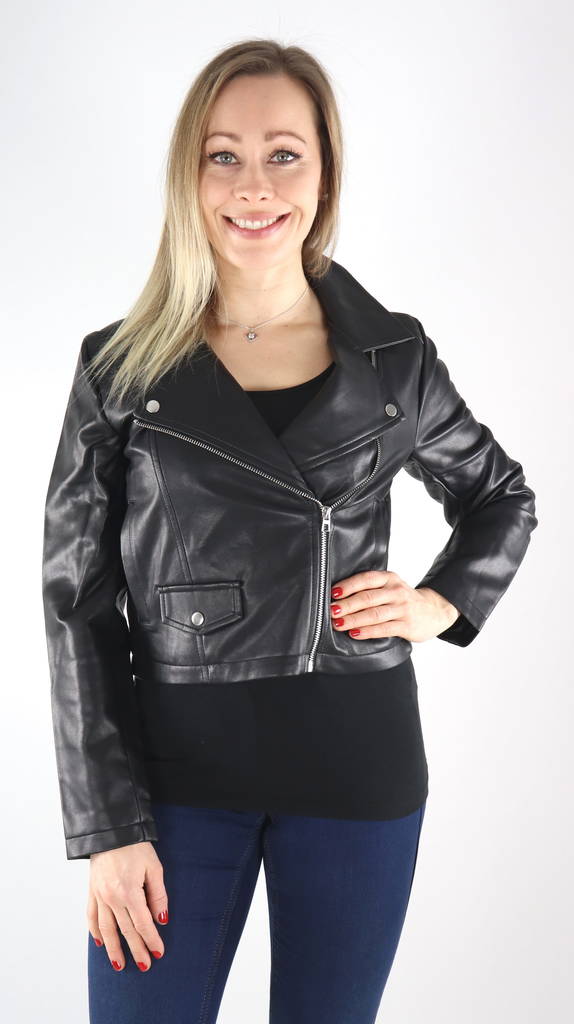 Jdy faux leather jacket hotsell