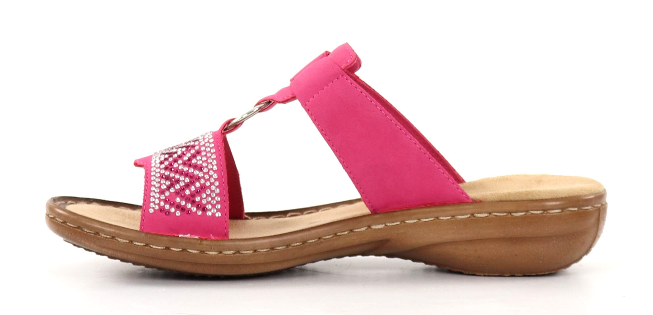 Rieker women s mules 60898 31 fuchsia Stilettoshop.eu webstore