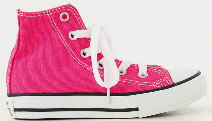 Pink converse hi tops hotsell