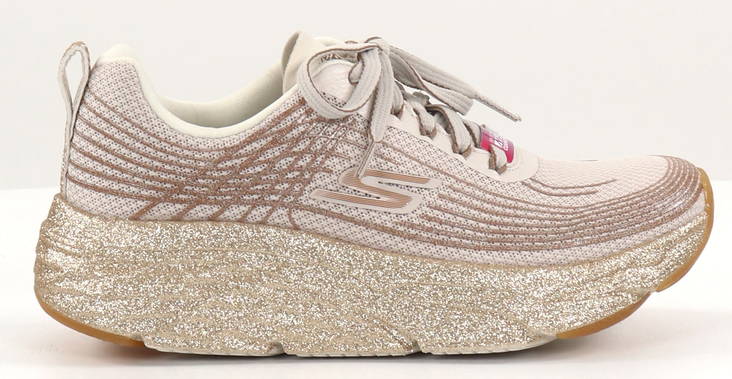 Skechers goga max womens gold on sale