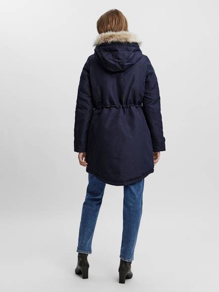 Vero Moda  FINAL SALE - Track faux-fur hooded parka coat
