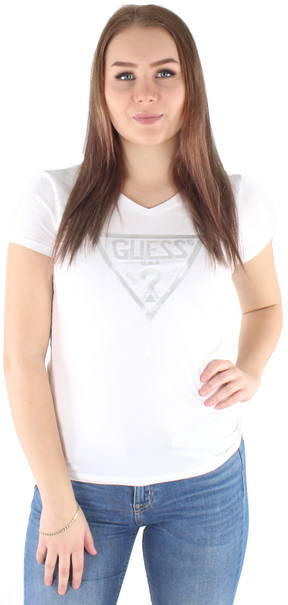 guess white t shirt women's