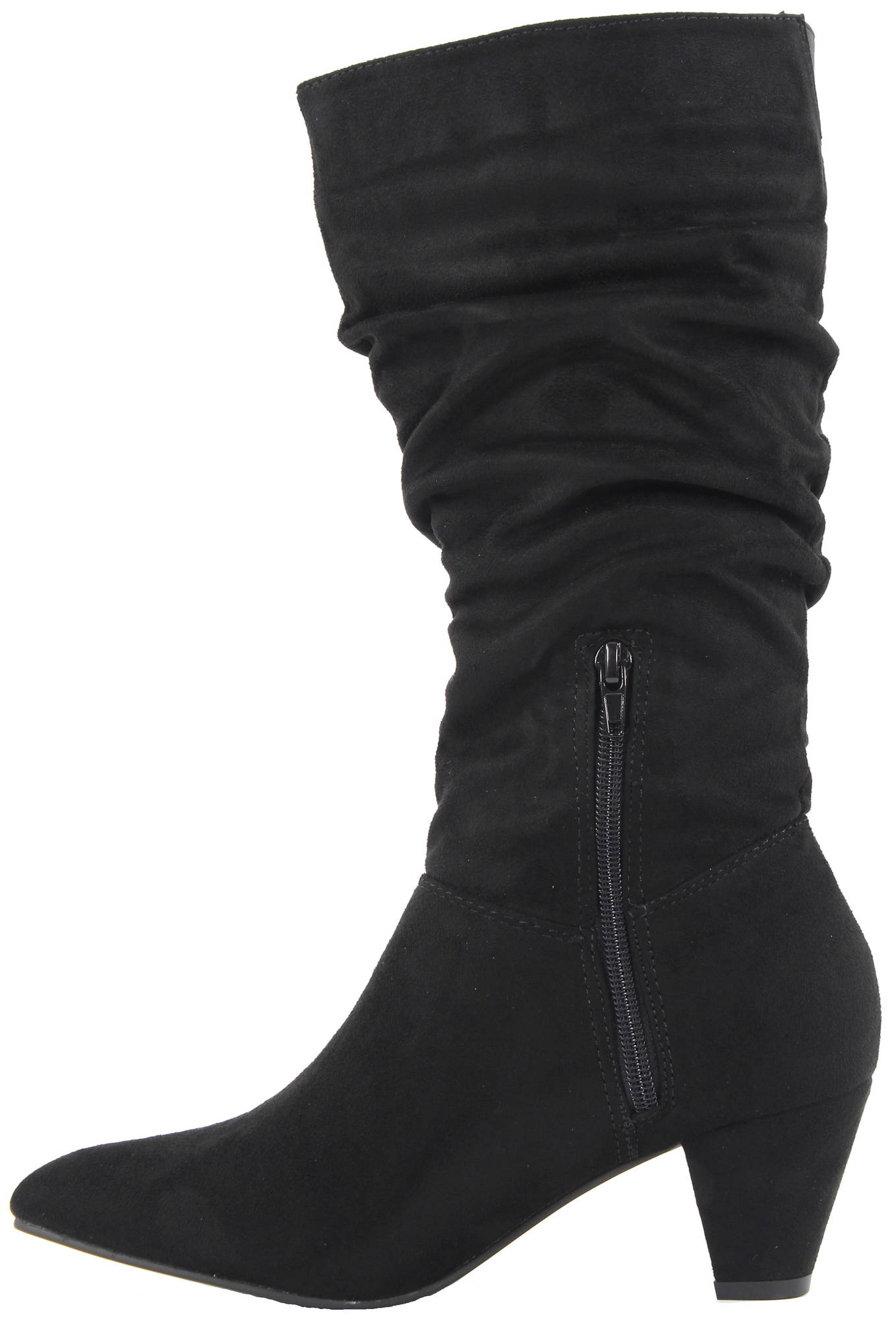 duffy new suede boots black