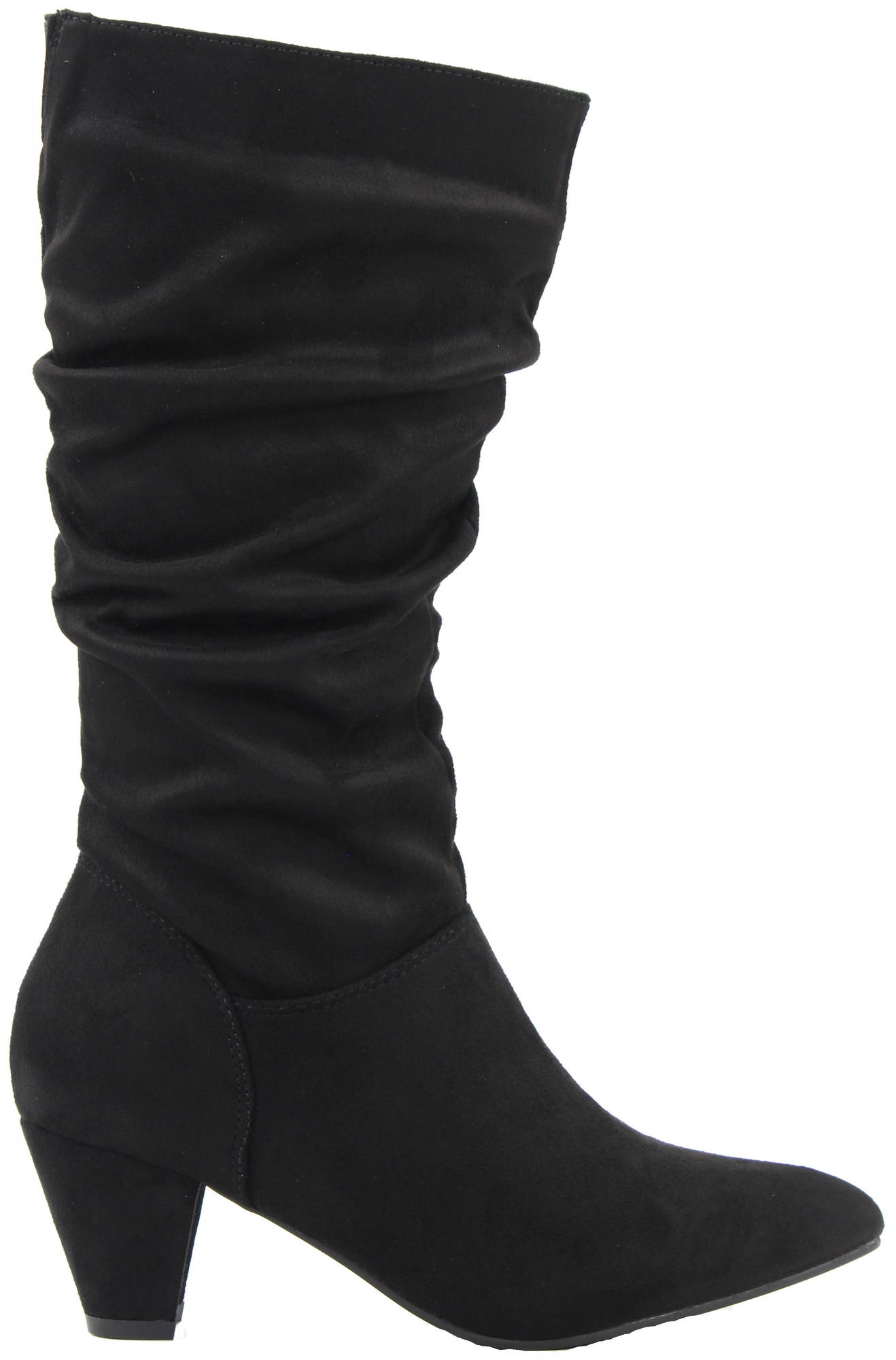 duffy new suede boots black