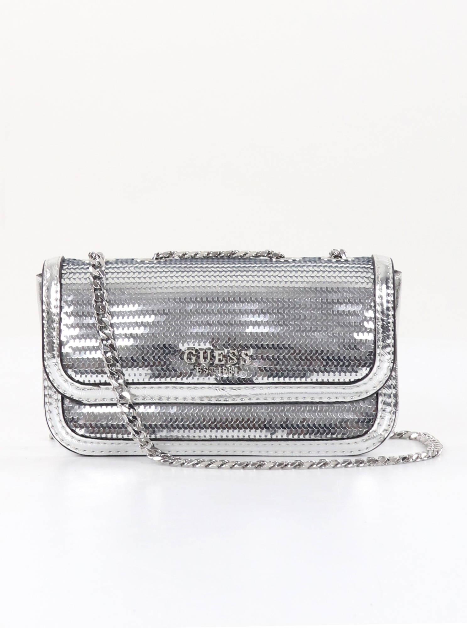 Guess silver clearance crossbody bag