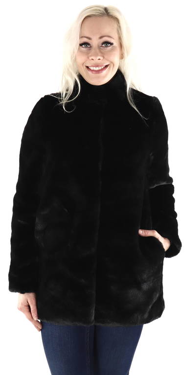 Ster wildernis Ciro Vero Moda Coat Thea faux fur, Black - Stilettoshop.eu webstore