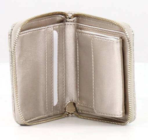 silver guess wallet