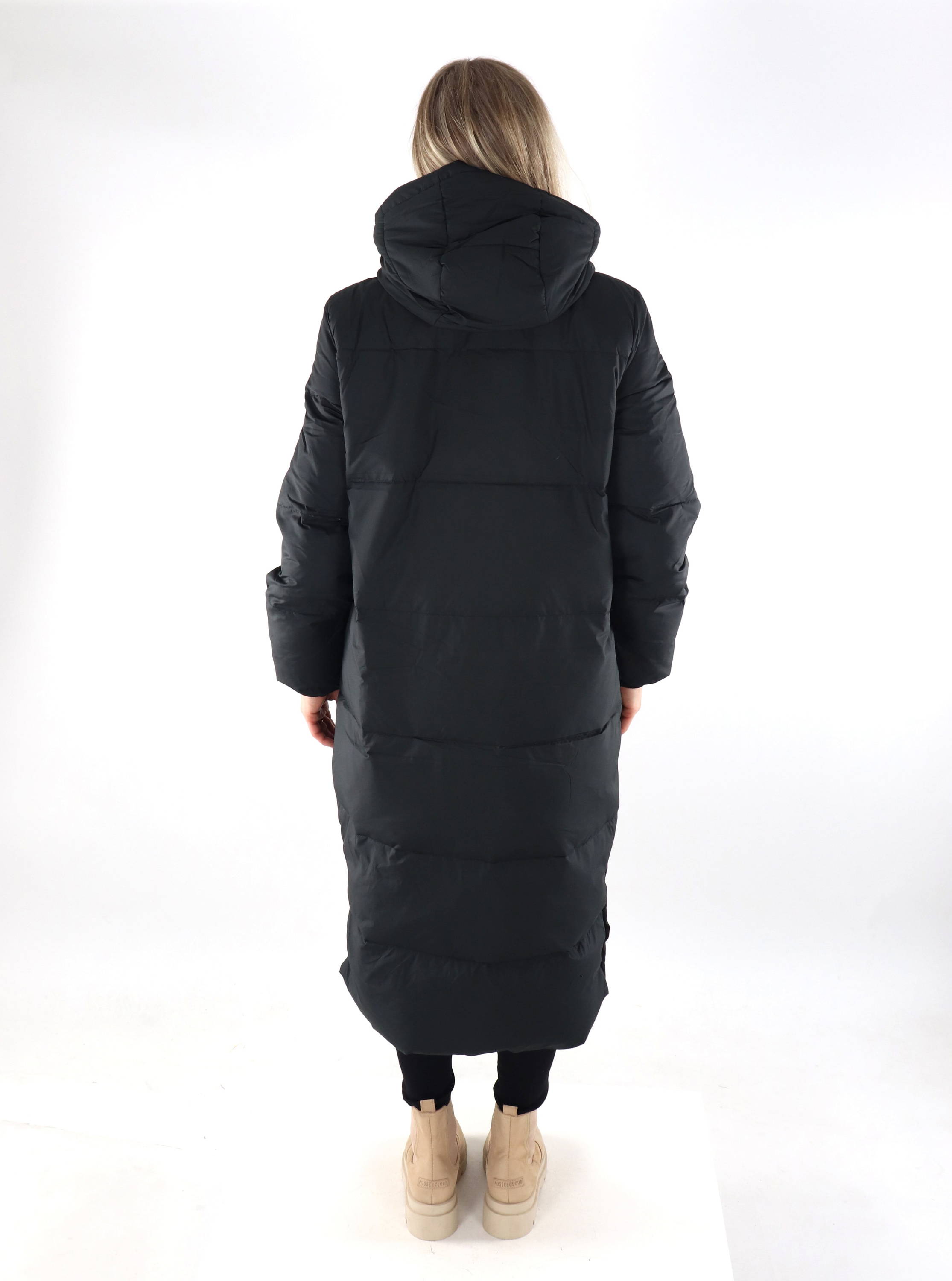 Only women's long down coat black - Stilettoshop.eu webstore
