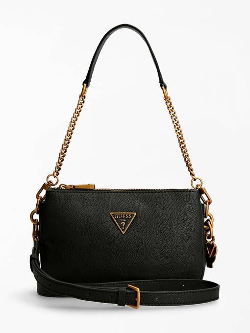 guess destiny shoulder bag black