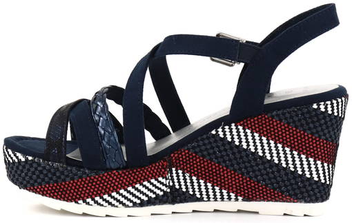 Marco tozzi navy online sandals