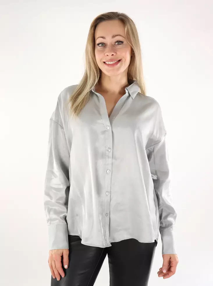 Silver dress blouses online