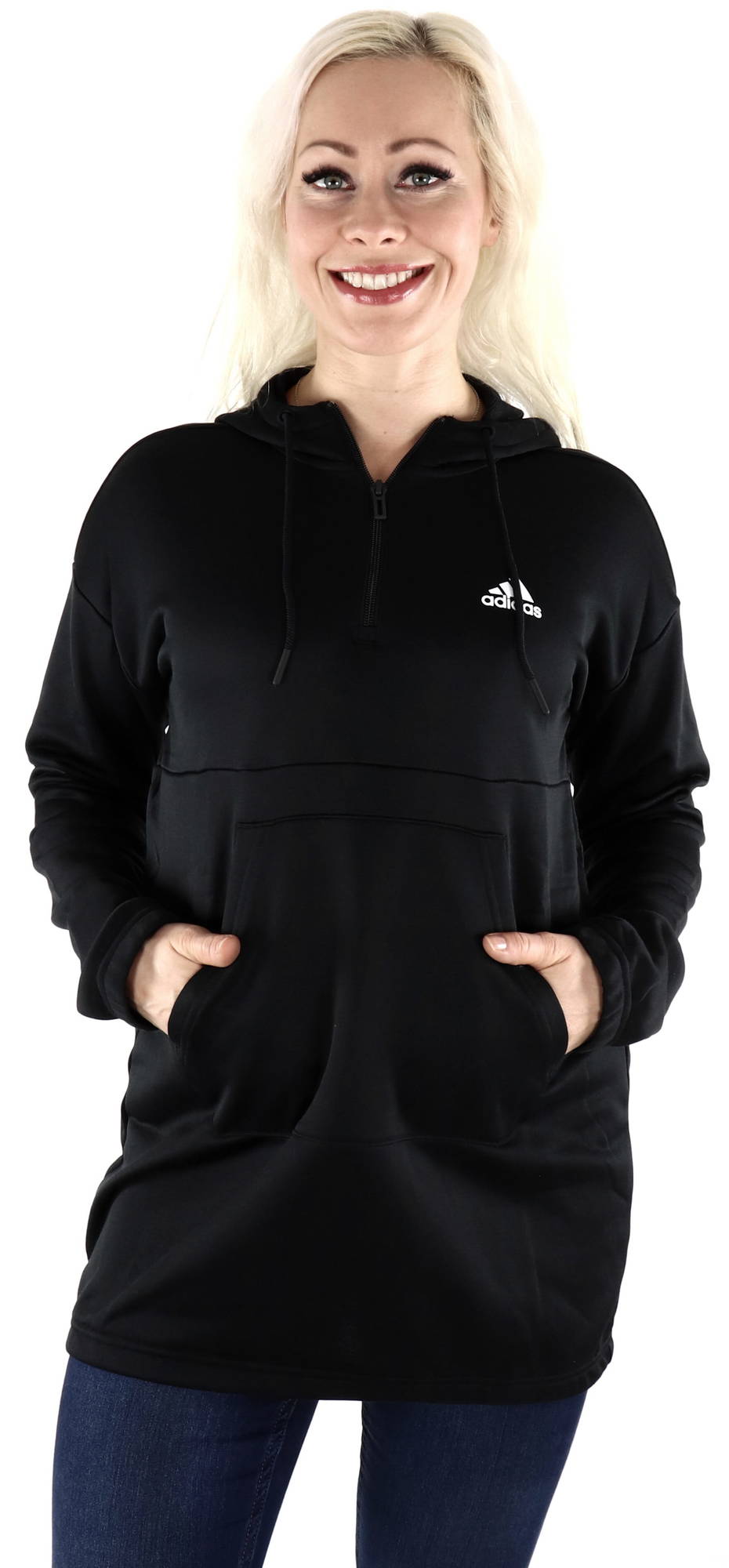 black adidas hoodies womens