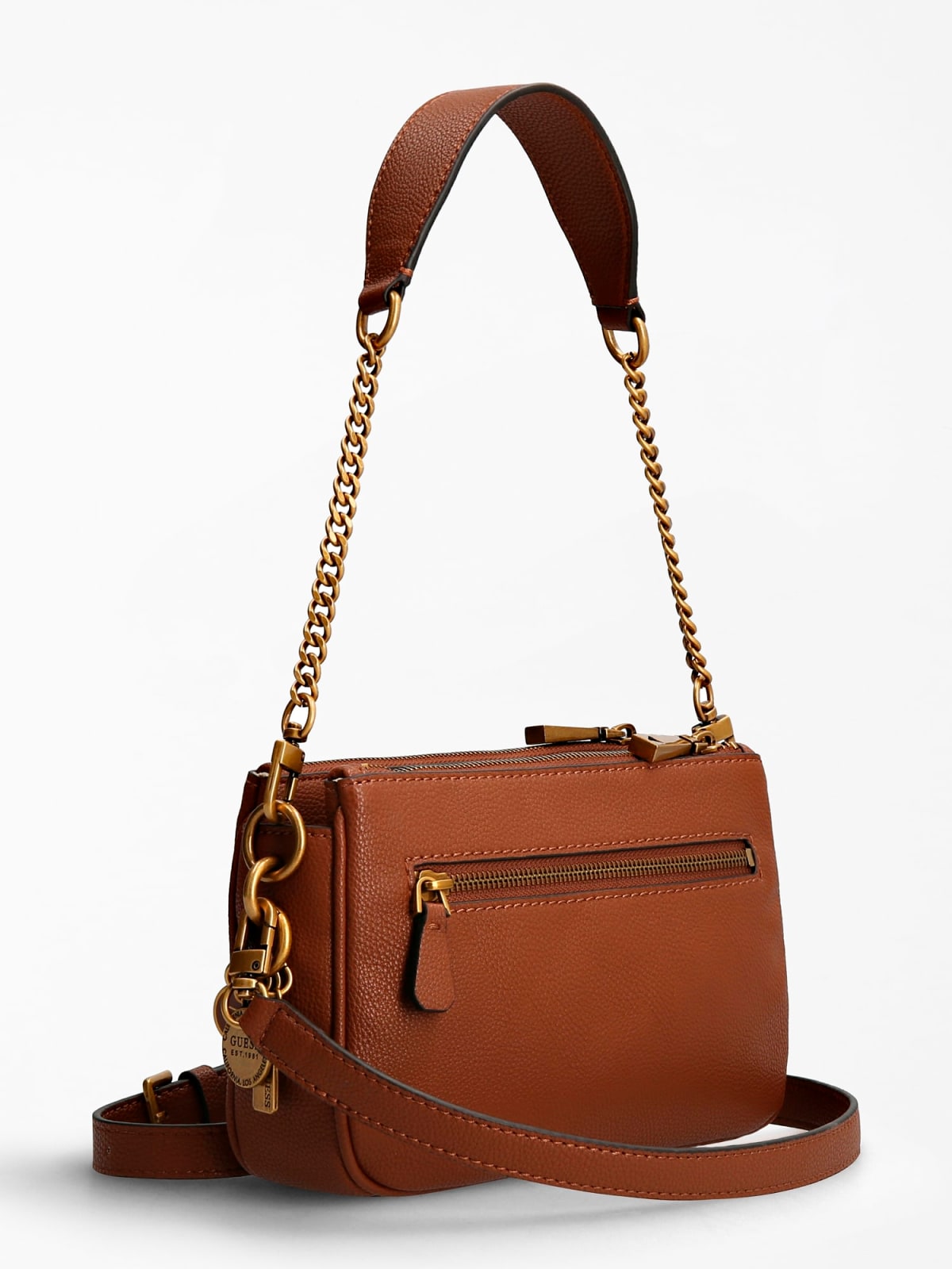 Guess Shoulder Bag Destiny, cognac -  webstore