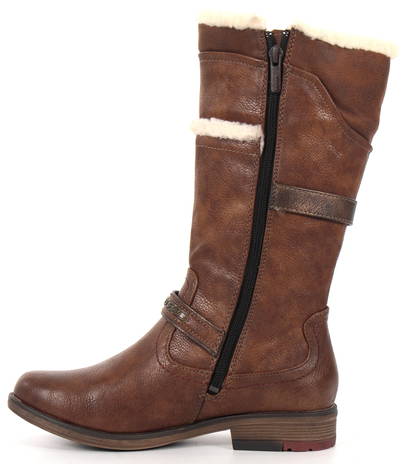 mustang boots brown