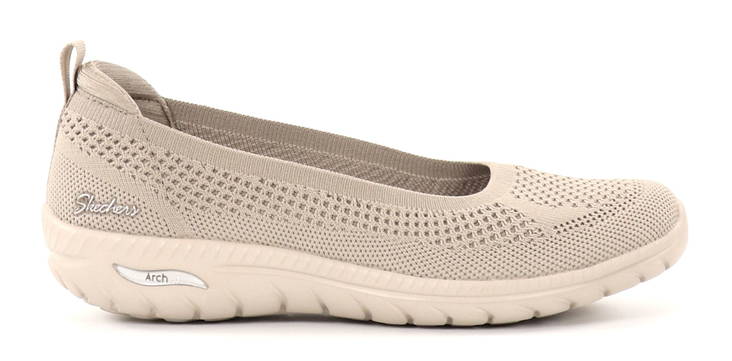 Skechers ballerinas 100294 TPE ARCH FIT FLEX STEP AHEAD beige Stilettoshop.eu webstore