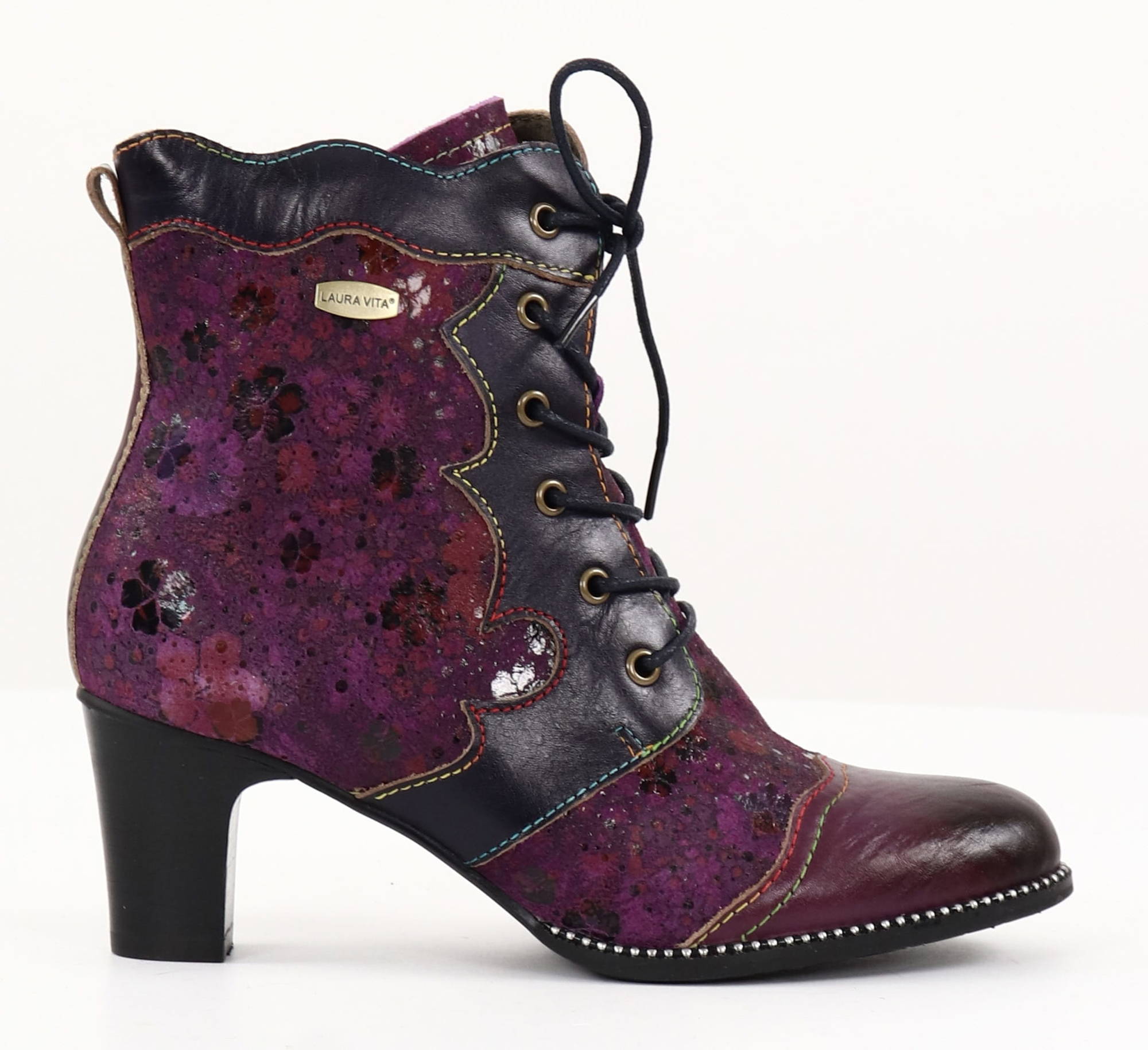 Laura Vita Ankle Boots Elcodieo 14 violet - Stilettoshop.eu webstore