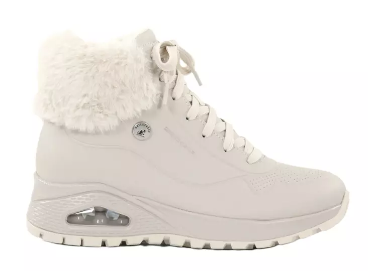 Skechers Women s Waterproof Ankle Boots 168111 OFWT UNO RUGGED FALL AIR 2 white Stilettoshop.eu webstore